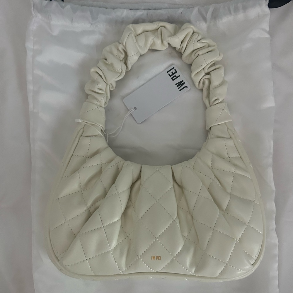 JW PEI Ivory Quilted Shoulder Bag